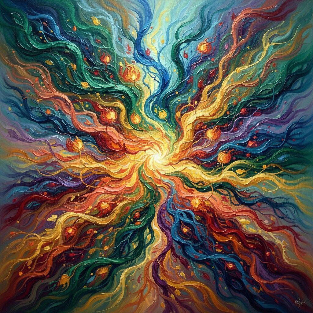 The Loom — colorful threads woven together